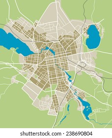 Map Yekaterinburg City