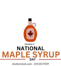 Maple Syrup Day. December 17. Vector design illustration. - Powered by Shutterstock