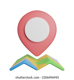 Maps Location Guidance 3d Rendering Illustration Stock Illustration ...