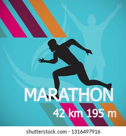 Marathon Runner Event Icon Stock Vector Stock Illustration 1316497916 ...