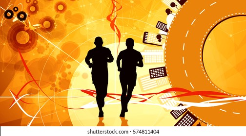 Marathon runners - Powered by Shutterstock