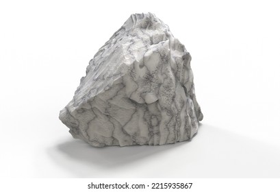 Marble Closeup Rock Ore 3D Render.