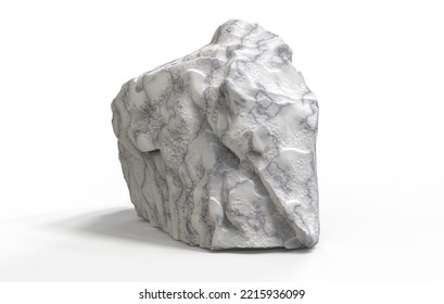 Marble Closeup Rock Ore 3D Render.