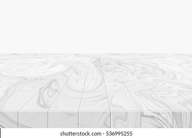 Marble Floor In Perspective Texture Background.Interiors Design. Watercolor Wash. 3d Rendering