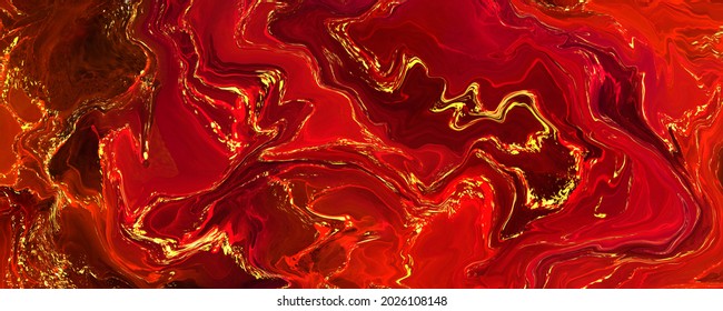 Marble Pattern Background Material With A Luxurious Atmosphere Of Red, Black And Gold