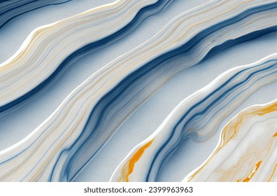 Marmorstein, weißer, blauer, grauer, schwarzer Hintergrund – Stockillustration