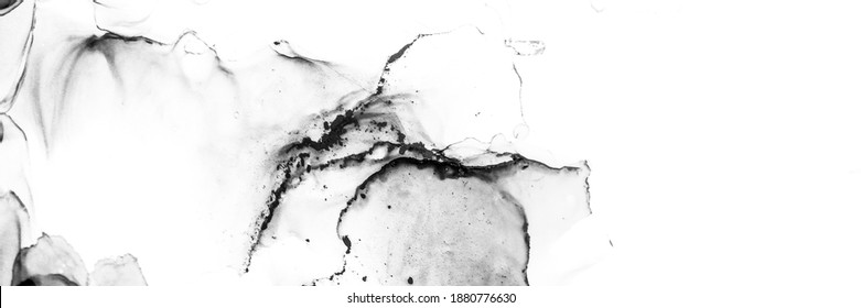 Marble Texture.  Modern Greyscale Banner. Gradient Gray Composition. Black and White Marble Texture.  Sketch Charcoal Backdrop. Slate Backdrop.