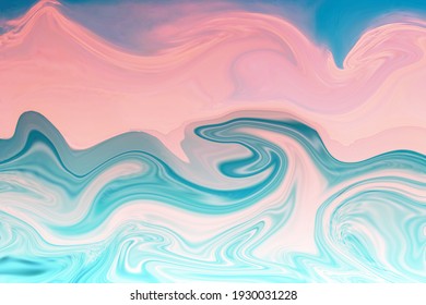 Marble Wave Liquid Background Art.