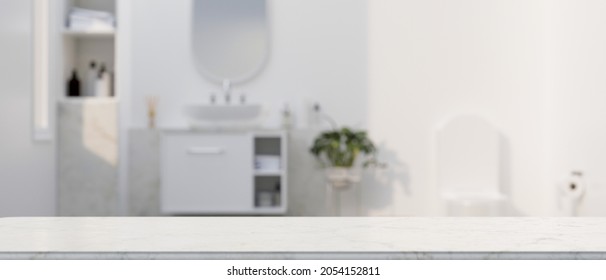 Marble White Counter Top Montage Your Stock Illustration 2054152811 ...