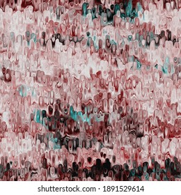 Marbled Grunge Blotch Drip Pattern Background. Worn Turquoise Blue Red Grunge Abstract Repeat. Book End Paper Seamless Tile Material. Decorative Italian Digital Marbled Distressed Blur All Over Print.