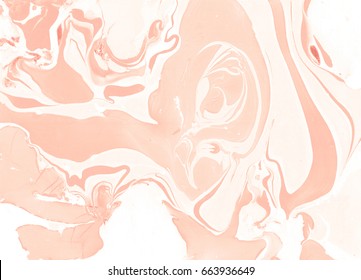 Marbled texture DIY paper. Peach beige and white. Hi res hand drawn illustration. Organic collection. Minimal modern flow design hi res elements.