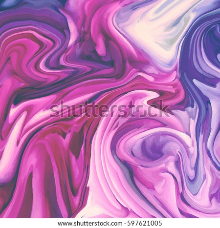 Marbling. Marble texture. Paint splash. Colorful fluid. Abstract colored background. Raster illustration