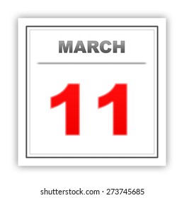 March 11 Day On Calendar 3d Stock Illustration 273745685 | Shutterstock