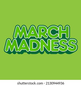 March Madness Green Headline Logo Stock Illustration 2130944936 ...