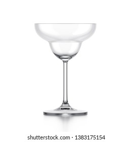 Margarita glass isolated on white background. 3d illustration