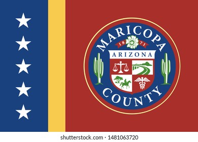 Maricopa County Flag, Arizona, USA