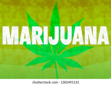 Marijuana Concept Image Word Text On Stock Illustration 1302491131 ...