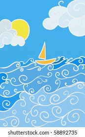 Marine Illustration Stock Illustration 58892735 | Shutterstock