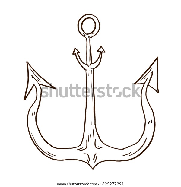 Maritime Anchor Rope Symbol Illustration Clipart 库存插图 1825277291