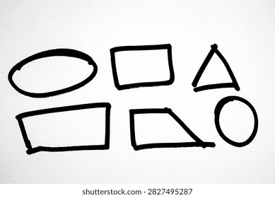 marker circle isolated oval