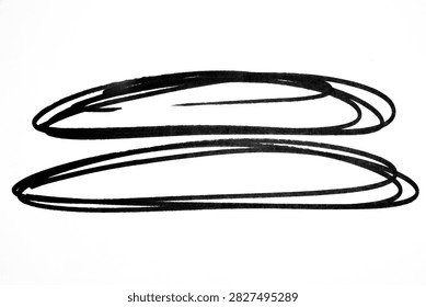 marker circle isolated oval