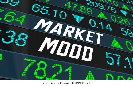 Market Mood Index Stock Investor Sentiment Economic Indicator 3d Illustration