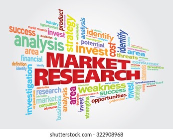 Market Research Word Cloud Business Concept Stock Illustration ...