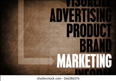 Marketing Core Principles As A Concept Abstract Background