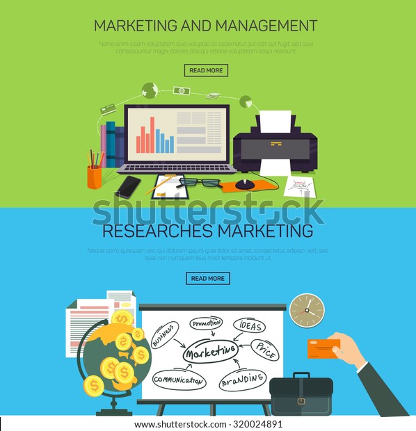 Marketing Management Research Marketing Stock Illustration 320024891