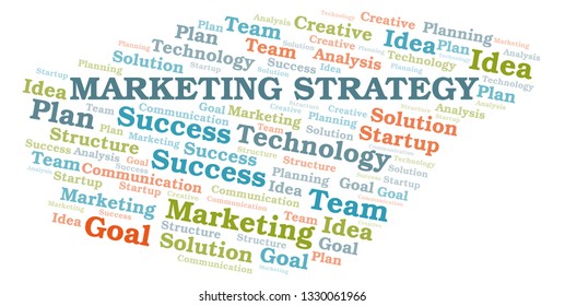 Marketing Strategy Word Cloud Stock Illustration 1330061966 | Shutterstock