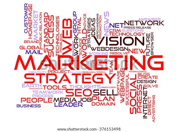 Marketing Strategy Word Cloud Stock Illustration 376153498 | Shutterstock