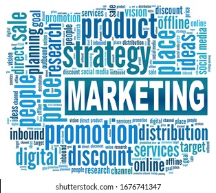 Marketing Strategy Word Collage Stock Illustration 1676741347 ...