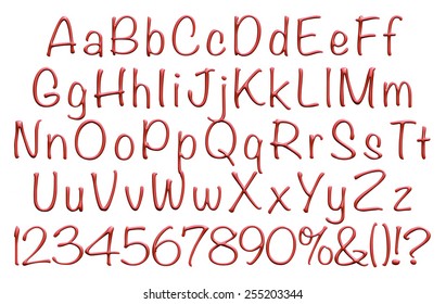 Cute Hand Drawn Set Thai Alphabet Stock Vector (royalty Free) 1462534589