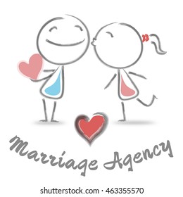 Marriage Agency Showing Find Love And Bureau