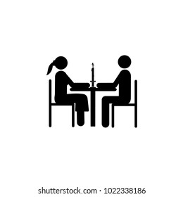 Married Couple At Dinner Icon. Element For Mobile Concept And Web Apps. Icon For Website Design And Development, App Development. Premium Icon On White Background