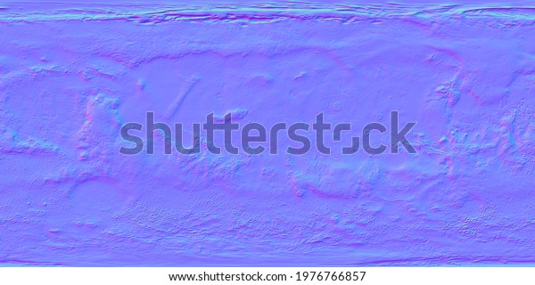 Mars Normal Map 4k Texture 3d Stock Illustration 1976766857