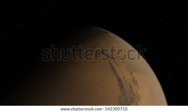 Mars planet orbital view (Elements of this image
furnished by NASA)