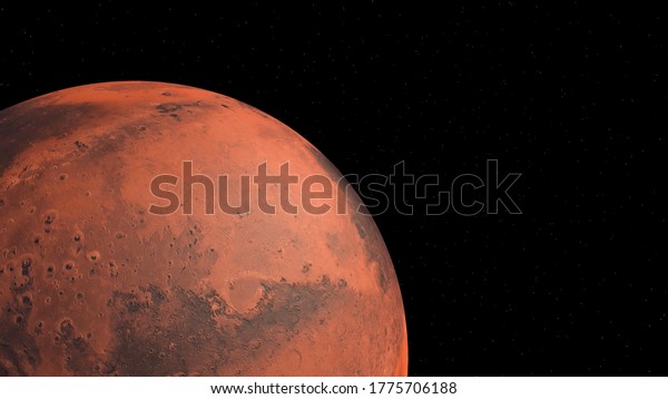 Mars Planet and space.
3d illustration