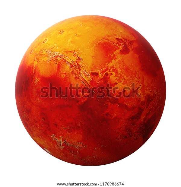 Mars Red Planet3d Space Illustration Elements Stock Illustration