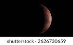 Mars from space illustration. 3d render.