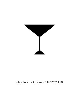 A Martini Glass. Raster Illustration