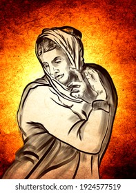 María era una judía de Galilea del siglo I de Nazaret, esposa de José, y madre de Jesús, según los evangelios canónicos y el Corán.