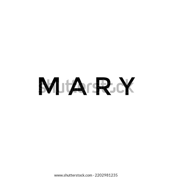 Mary Name White Background Stock Illustration 2202981235 | Shutterstock