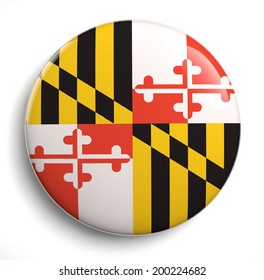 Maryland State Flag Isolated Icon.