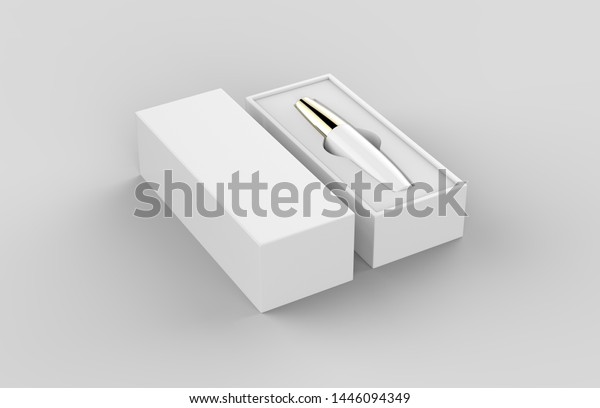 Download Mascara Tube White Hard Packaging Box Stock Illustration 1446094349