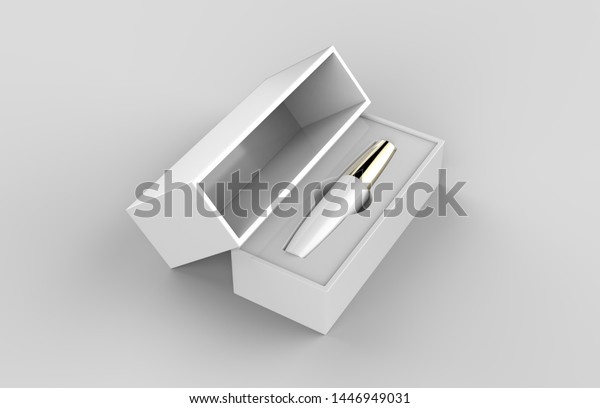 Download Mascara Tube White Hard Packaging Box Stock Illustration 1446949031