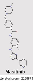 Masitinib Is A Tyrosine-kinase Inhibitor Used In The Treatment Of Mast Cell Tumours In Animals, Specifically Dogs.