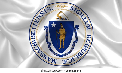 Massachusetts Seal Country Symbol Illustration