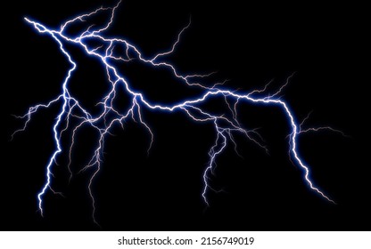 Massive Lightning Bolt Branches Isolated On Stock Illustration 