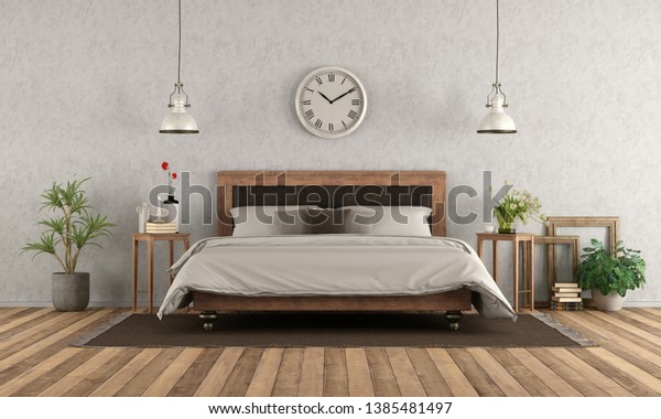 Master Bedroom Classic Style Elegant Double Stock Image